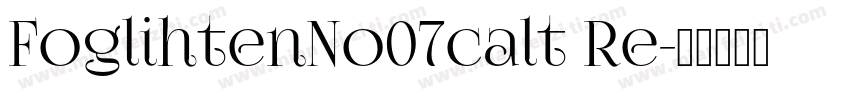 FoglihtenNo07calt Re字体转换